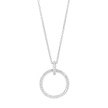 Trend-Halskette 45 cm - Sterlingsilber - Zirkonia